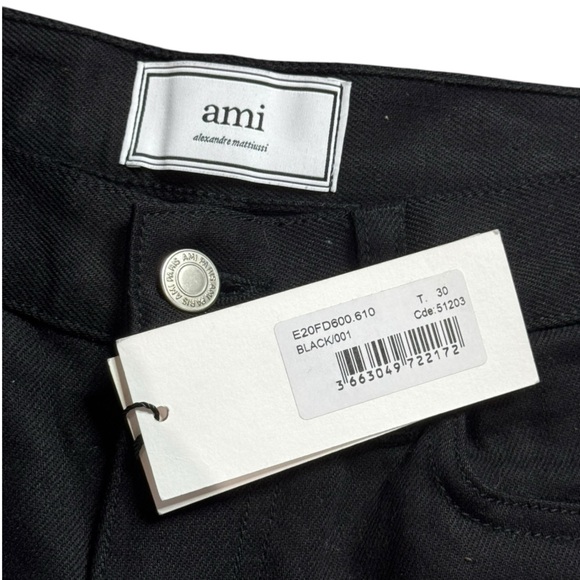 Ami Paris Alexandre Mattiussi Black Denim Trousers size 30 NWT - Picture 5 of 12